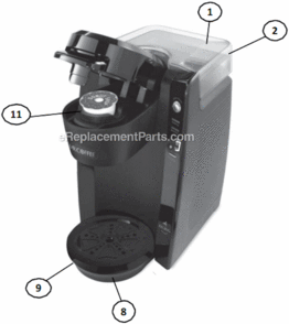 Page A Diagram and Parts List for BVMC-KG5  Mr Coffee Coffee Maker